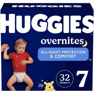 Huggies Overnites Nighttime Baby Diapers Size 7 (41+ lbs) - Ultimate Overnight Protection & Comfort
