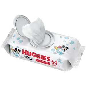 Huggies Simply Clean Unscented Baby Wipes - Gentle, Hypoallergenic Family Wipes for Sensitive Skin