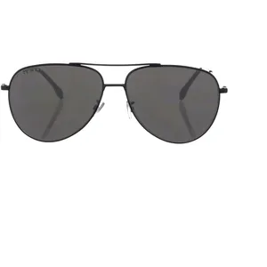 Hugo Boss 1219/F/SK Black Aviator Sunglasses with Grey Lenses - Stylish & Durable Design
