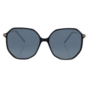Hugo Boss Oversize Acetate Sunglasses 1329/S in Black - Stylish Gray Gradient Lenses for All Face Shapes