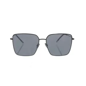 Hugo Boss Oversize Metal Sunglasses 1333/S in Grey - Rectangular Stainless Steel Frame