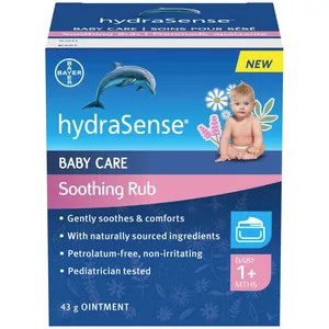 HydraSense Baby Care Soothing Rub - Non-Irritating, Petrolatum-Free, Naturally Sourced Eucalyptus & Lavender