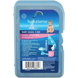 HydraSense Nasal Aspirator Starter Kit for Baby - Gentle Relief for Stuffy Noses, 1 Kit