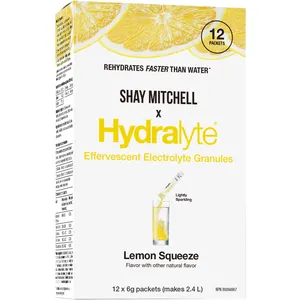 Hydralyte Lemon Squeeze Electrolyte Granules - Rapid Rehydration for Travel, Exercise, and More