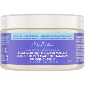 Hydrate Your Scalp with SheaMoisture Aloe Butter Pre-Wash Masque & Vitamin B3 for Stronger Hair
