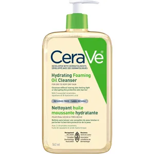 Hydrating Foaming Oil Cleanser with Ceramides for Gentle Skin Cleansing and Moisture Retention