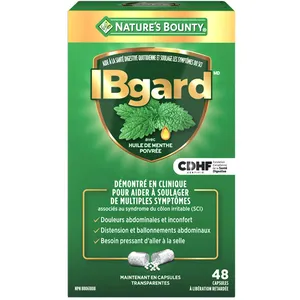 IBgard 90mg Peppermint Oil Capsules for IBS Relief - Natural Digestive Support