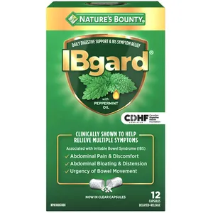 IBgard 90mg Peppermint Oil Capsules for IBS Relief - Natural Health Product