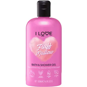 I Love Bath Shower Fluff Mallow - Cotton Candy & Marshmallow Scent, Vegan Friendly, ProVitamin B5