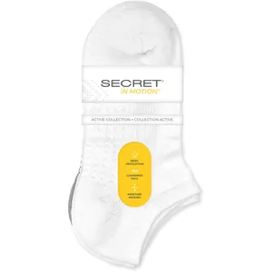 InMotion Half Cushion Sport No Show Socks - ONE SIZE - 3 Pairs with Mesh Ventilation & Moisture Wicking
