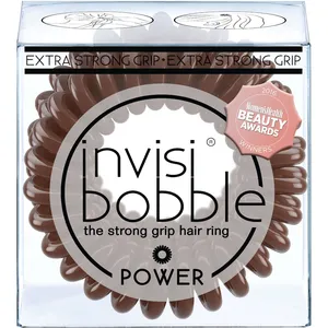 Invisibobble Power Hair Ring - True Black for Thick Hair, Extra Strong Hold During Workouts