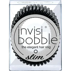 Invisibobble Slim Hair Ring in True Black for Stylish Comfort and Versatile Looks