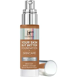 It Cosmetics Your Skin But Better Foundation + Skincare 62 Deep Cool - Hydrating, Buildable Coverage