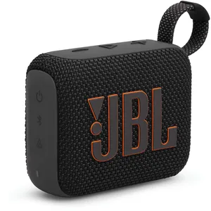 JBL Go 4 Ultra-Portable Bluetooth Speaker - Black, 7 Hours Playtime, Waterproof, Rich Bass