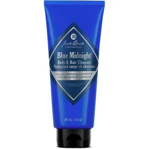 Jack Black Blue Midnight Body & Hair Cleanser 295ml - Aromatic Woodsy Cleanser with Aloe Vera