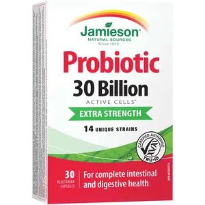 Jamieson 30 Billion Probiotic Extra Strength Capsules for Digestive & Immune Health