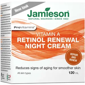 Jamieson Retinol Renewal Night Cream - White - Reduces Signs of Aging, Improves Skin Texture