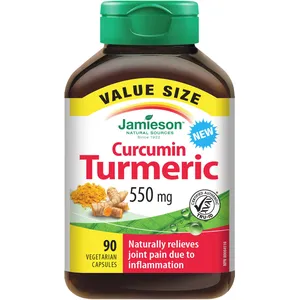 Jamieson Turmeric Curcumin 550 mg Value Size - Ultra Strength Anti-Inflammatory Joint Support