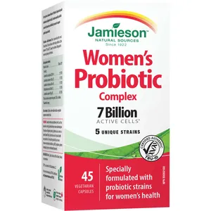 Jamieson Women's Probiotic Complex 7 Billion CFU - Advanced Tube Technology for Digestive Health