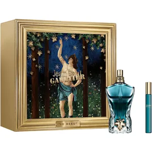 Jean Paul Gaultier Le Beau Eau de Toilette Gift Set 125ml + Travel Spray 10ml - Aromatic Woody Fragrance