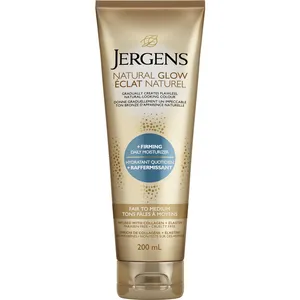 Jergens Natural Glow + Firming Daily Moisturizer - Fair to Medium & Medium to Deep, Streak-Free Tanner