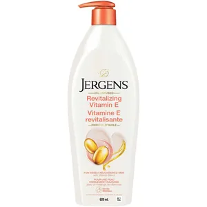Jergens Revitalizing Vitamin E Moisturizer for Deep Hydration and Vibrant Skin, 24-Hour Formula