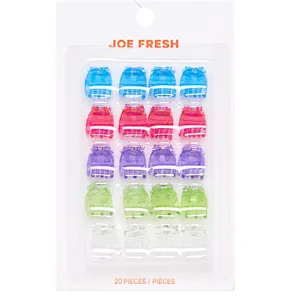 Joe Fresh 20pc Mini Clips Multi - Versatile Clips for Crafting, Home, and Office Organization