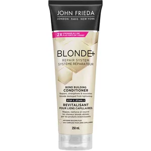 John Frieda Blonde+ Repair Bond Building Conditioner White - Vegan, Paraben Free, 30% Recycled Content