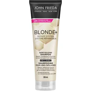 John Frieda Blonde+ Repair Bond Building Shampoo - White, Vegan, Paraben Free, Sulfate Free