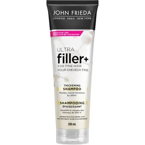 John Frieda ULTRAfiller+ Thickening Shampoo - White, Biotin & Hyaluronic Acid for Thicker, Fuller Hair