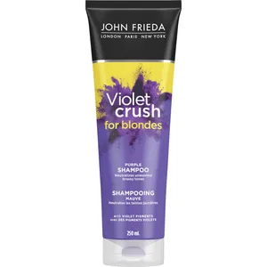 John Frieda Violet Crush Daily Purple Shampoo for Blonde Hair - Peroxide & Ammonia Free, 10.1 Fl Oz
