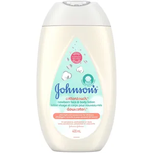 Johnson's Baby CottonTouch Lotion for Newborns - Gentle Face & Body Moisturizer, 24-Hour Hydration
