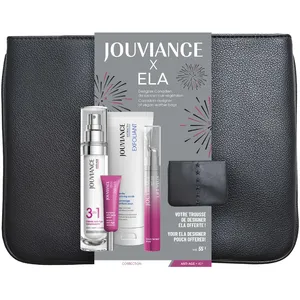 Jouviance Anti-Age Beauty Bag for Combination Skin - Revitalize with 3-IN-1, Eye Lift, Exfoliant, HA