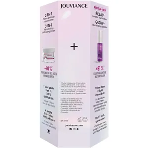 Jouviance Booster+ Set - Glow+ & 3-IN-1 Cream for Normal to Dry Skin, Brightens & Rejuvenates