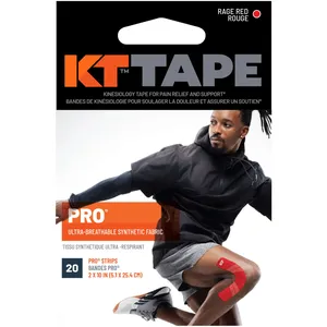 KT Tape Pro Rage Red - Durable Synthetic Kinesiology Tape for Pain Relief and Support
