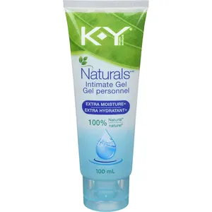 K-Y Naturals Moisture+ Personal Lubricant Gel, Water-Based, Extra Moisture with Natural Hyaluronic Acid