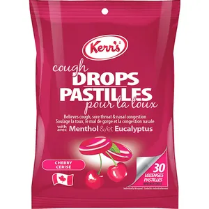 Kerr's Cherry Cough Drops - Soothing Relief for Sore Throat, Cough & Nasal Congestion
