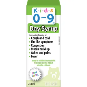 Kids 0-9 Day Syrup â€“ Homeopathic Cold & Flu Relief for Children, Great Tasting, 200ml Bottle