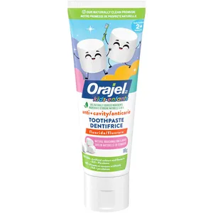 Kids Natural Marshmallow Flavour Anti-Cavity Fluoride Toothpaste for Ages 2+, 99% Naturally Sourced