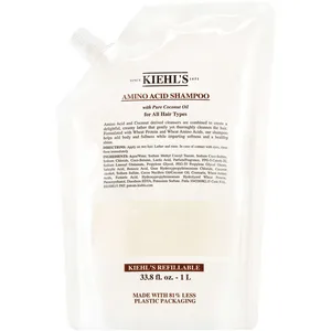 Kiehl's Amino Acid Shampoo Refill Pouch with Coconut Oil – Gentle, Volume-Boosting Cleanser