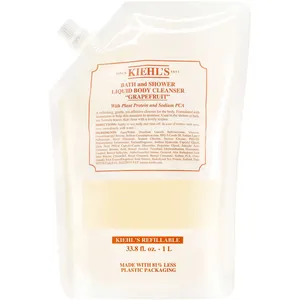 Kiehl's Bath and Shower Liquid Body Cleanser Refill Pouch - Refreshing Foaming Wash for Soft Skin