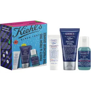 Kiehl's Frosty & Fresh Trio Gift Set - Energizing Moisturizer, Hand Salve & Face Wash Combo