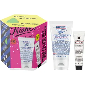 Kiehl's Jingle All The Way Gift Set - Moisturizing Hand Salve & Lip Balm for Soft, Smooth Skin