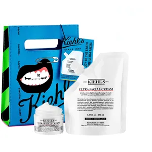 Kiehl's Joy to the Earth Gift Set - Ultra Facial Cream (50 mL) & Refill (150 mL) for All Skin Types