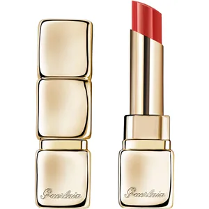 KissKiss Shine Bloom Lipstick - 95% Naturally-Derived Ingredients, 519 Floral Brick - Hydrating Shine