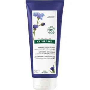 Klorane Anti-Yellowing Conditioner with Organic Centaury for Grey and Blond Hair, 96% Natural