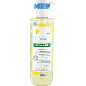 Klorane Baby Gentle Cleansing Gel with Calendula - 2-in-1 Hair & Body Wash for Delicate Skin