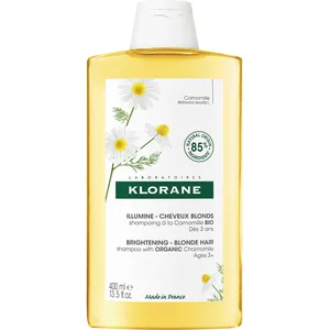 Klorane Chamomile Shampoo for Blond Highlights - Gentle, 85% Natural Ingredients, Family-Friendly