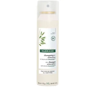 Klorane Extra-Gentle Dry Shampoo with Oat Milk for All Hair Types - Refreshing and Volume Boosting