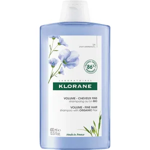 Klorane Organic Flax Shampoo for Fine Hair - Volume Booster, Sulfate-Free, Natural Ingredients